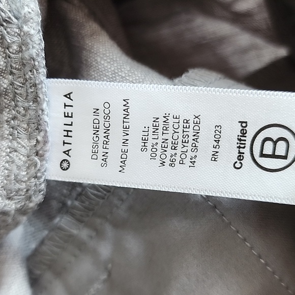 ATHLETA  Women Linen Short/ 8T - Picture 7 of 14